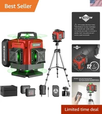 Laser Level 360 Self Leveling with Tripod 4D Cross Line Laser for Construction