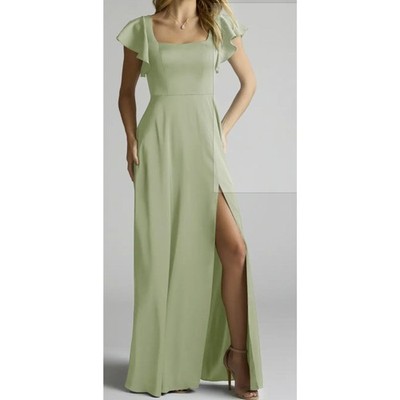 Azazie size A6 NWT Dusty Sage Satin | eBay