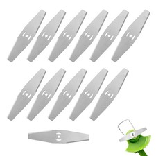 12 Pezzi Lame per decespugliatore Lama per tagliaerba in metallo Lama di