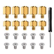 Brass M.2 SSD Screw Kit for ASUS Motherboards 20 Pcs 