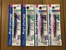 Daiso Metal Jig Set of 4, 40g 28g, Blue Pink, Sardine, Search) Micro Jigpara,
