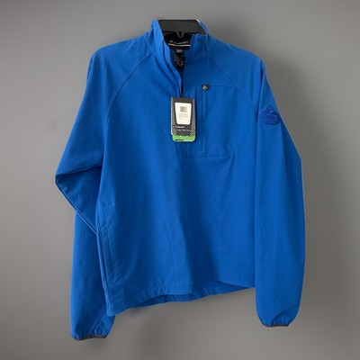 E Magrath Marine Blue Pullover Golf Jacket Outback Steak ProAm Ladies XS 1/4 Zip
