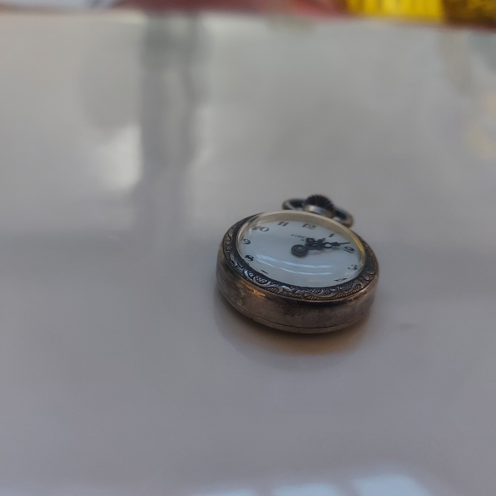 antique solid silver crab hallmark collar pocket … - image 5