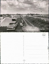 Glücksburg (Ostsee) Lyksborg Campingplatz mit Auto - Straßenpartie 1963