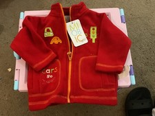 Giacca cappotto pile bambino rosso - 3 mesi