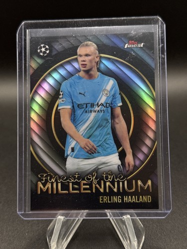 2025-26 Topps Finest UCC Erling Haaland Finest of The Millennium Man City #FM-7