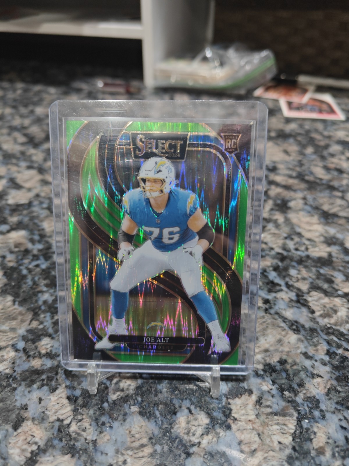 2024 Panini Select - Premier Level Joe Alt #159 Black & Green Shock Prizm (RC)