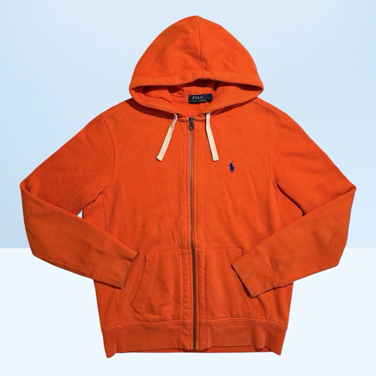 トップス 90s Polo Ralph Lauren Orange Zip Hoodie Polo Ralph Lauren Orange Hoodies for Men for Sale - Shop Men's