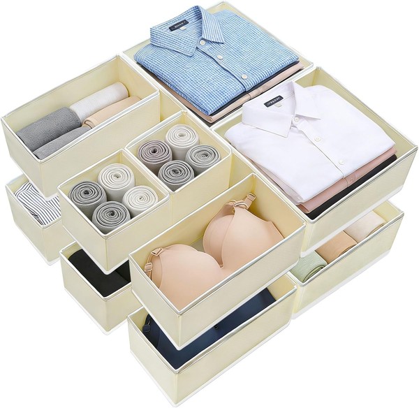 12Er Schubladen Kleiderschrank Organizer, Faltbare Kleidung Aufbewahrungsbox-image