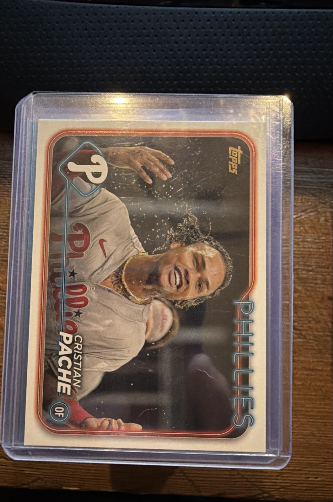 2024 Topps Series 2 - Cristian Pache #456 Golden Mirror Image Variation