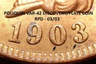 1903 Indian Head Cent - MS-++ RB BU POLIQUIN DISCOVERY/PLATE, RPD (K697)