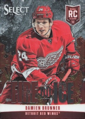 2013-14 Panini Select Fire On Ice #FS-10 Damien Brunner Rc