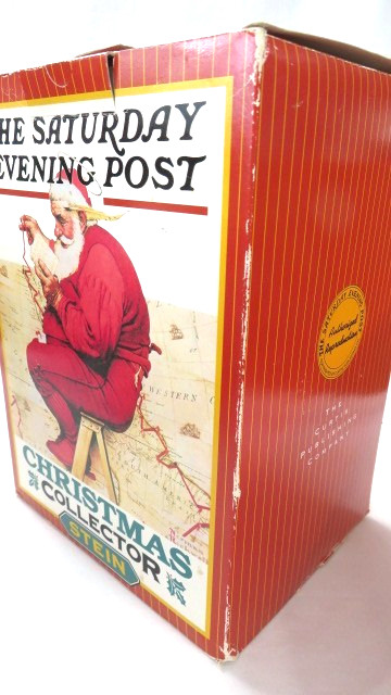 Norman Rockwell 1996 Saturday Evening Post Christmas Stein Limited Edition NIB