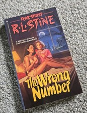 R.L. Stine Fear Street #5 The Wrong Number Vintage Book series ya horror 90s