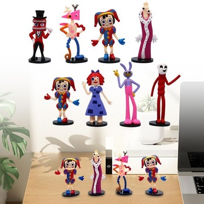 The Amazing Digital Circus 8 X PVC Figuren beweglich Sammler Zirkus Set Neu