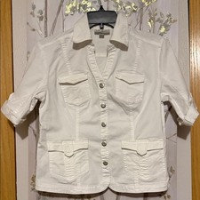 Dressbarn Iviry Button-Up Blazer