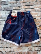 Reebok Boys Youth XS 4/5 Athletic Shorts Navy Blue