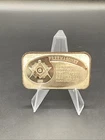 Vintage 1973 Freemasonry USSC Mint Bullion Pure Silver 1 Oz Ounce Art Bar