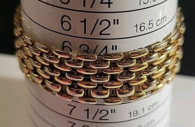 Goldtone Linked Bracelet 7in