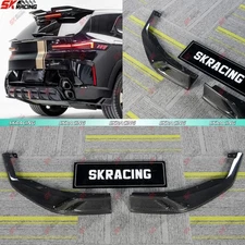 Forged/Carbon Fiber/Glossy Black/Unpainted Rear Bumper Side Splitter Fits BMW XM
