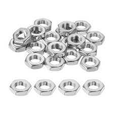 18Pcs M8x0.75 Steel Hex Nuts, 13mm / 0.51" Width, 4mm / 0.16" Height