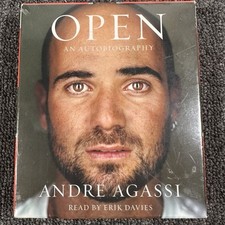 Open: An Autobiography - Audio CD By Andre Agassi Audiobook 5 Disc BRAND NEW