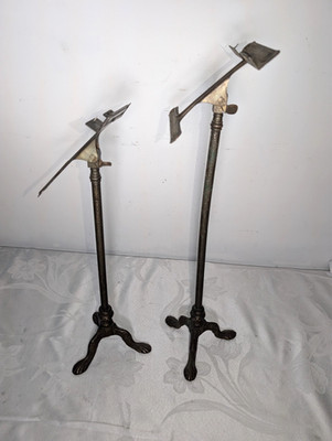 Shoe Store Display Stands 2 Antique Adjustable Victorian