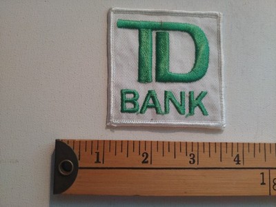 * RARE 80S TD BANK TORONTO DOMINION PATCH CREST BADGE ECUSSON *