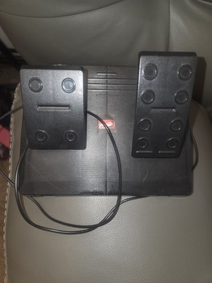 Wired PC Racing Wheel Foot Pedals Dual Pedal Controller Accessory, Black
