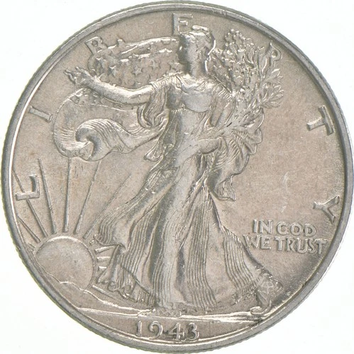 1943 AU Walking Liberty Half Dollar 90% Silver *1637