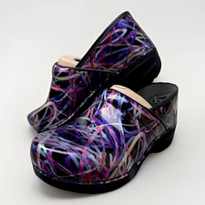 Dansko Women's XP 2.0 Ribbon Patent Clog Professional Rocker Bottom