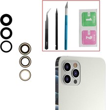 3 Pcs Set Rear Camera Lens Replacement for iPhone 12 Pro Max 6.7 Inch Anti Lens