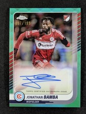 2025 Topps Chrome MLS JONATHAN BAMBA 97/199 Auto Aqua Refractor #CA-JB