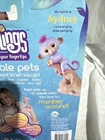WowWee AUTHENTIC Fingerlings 2 Tone Monkey SYDNEY Purple with Pink New In Box