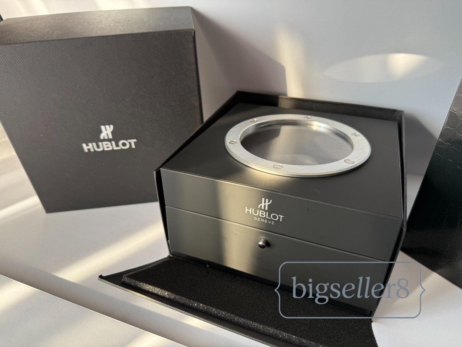 Premium Watch Box Set with Protective Case and Shopping Bag