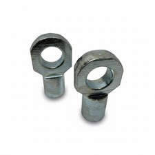 2x M6 Female Thread Gas Strut Eye End Eyelet Fittings Zinc Plated Pair