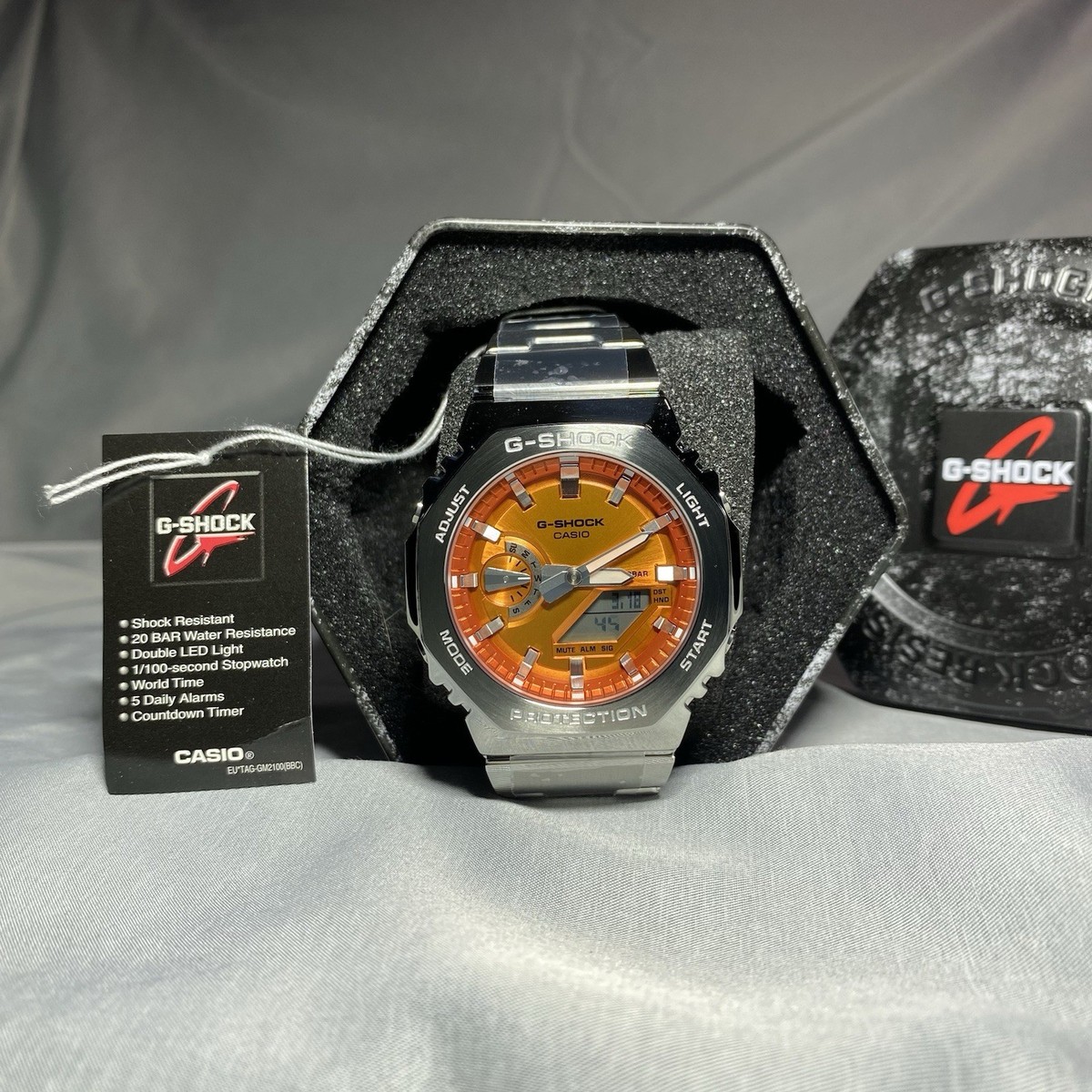 Casio G-Shock GM-2110D-4AER – Orange Dial 