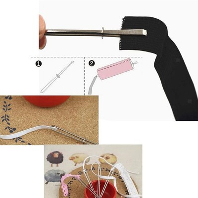 2er Pack Stumpfe Nadeln mit großen Ösen Bodkin Steel zum Stricken & Handnähen / Darnen