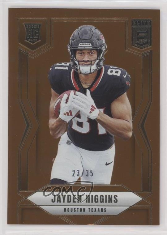 2025 Panini Donruss Elite Rookies Bronze /35 Jayden Higgins #134 Rookie RC