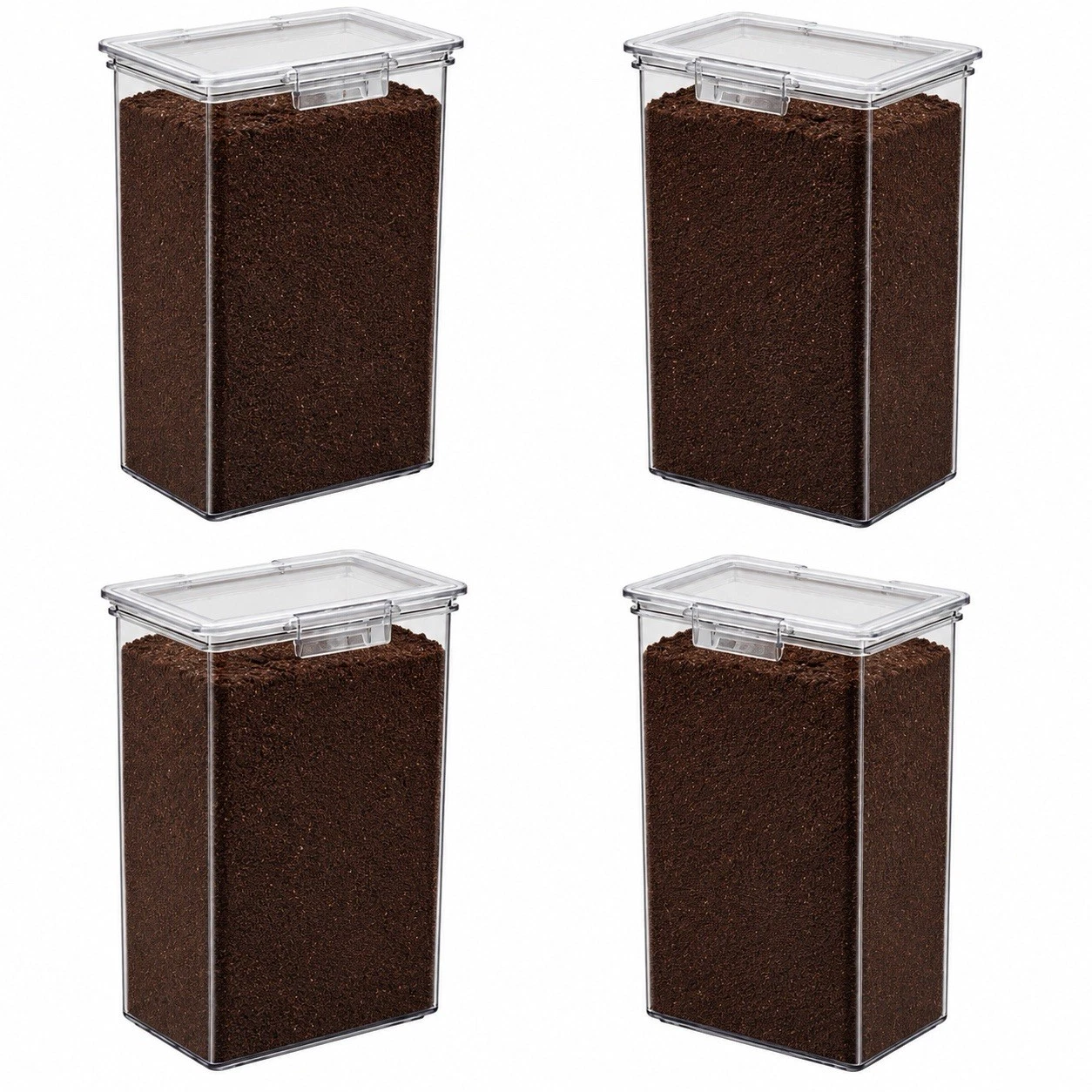 The Home Edit Large Food Storage Container 9"x6"x4 Set Of 4 New