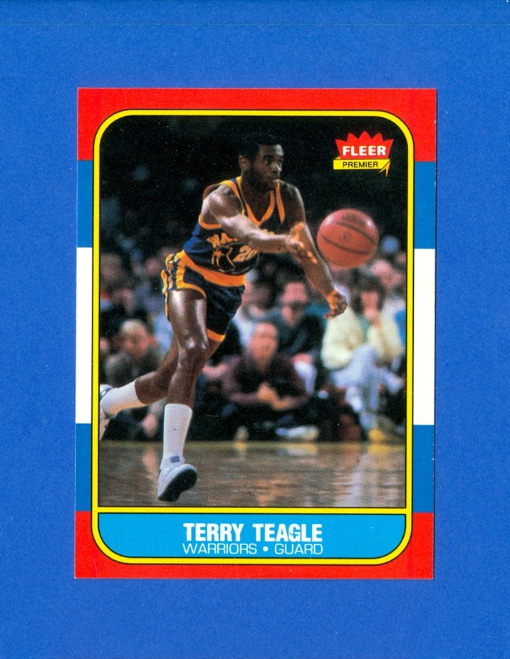 1986/1987 Fleer Basketball#107 Terry Teagle 86/87 RC Rookie Card NM/MT Condition