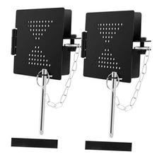 Metal RV Bumper End Cap Fits 4-Inch Square Camper Bumpers, Secure Sewer Hose 