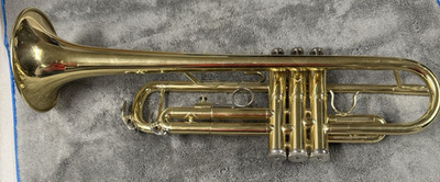 W. Nirschl Geretsried Elkhart B-100 Trumpet-Original Hard Case-No Mouthpiece