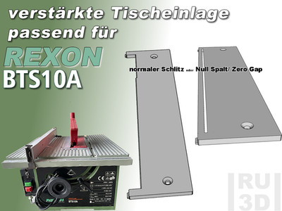 verstärkte Tischeinlage Einlegeplatte Einlage, Rexon BTS10A kompatibel BTS 10 A