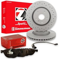 Zimmermann Sport Bremsscheiben Ø320Mm + BeläGe Hinten Passend FüR Mercedes W211