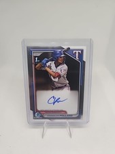 2024 Bowman Chrome Chandler Pollard 1st Auto #CPA-CP Rangers