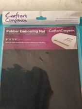 Crafters Companion - Gemini- Rubber Embossing Mat- 9"x12.5" NEW