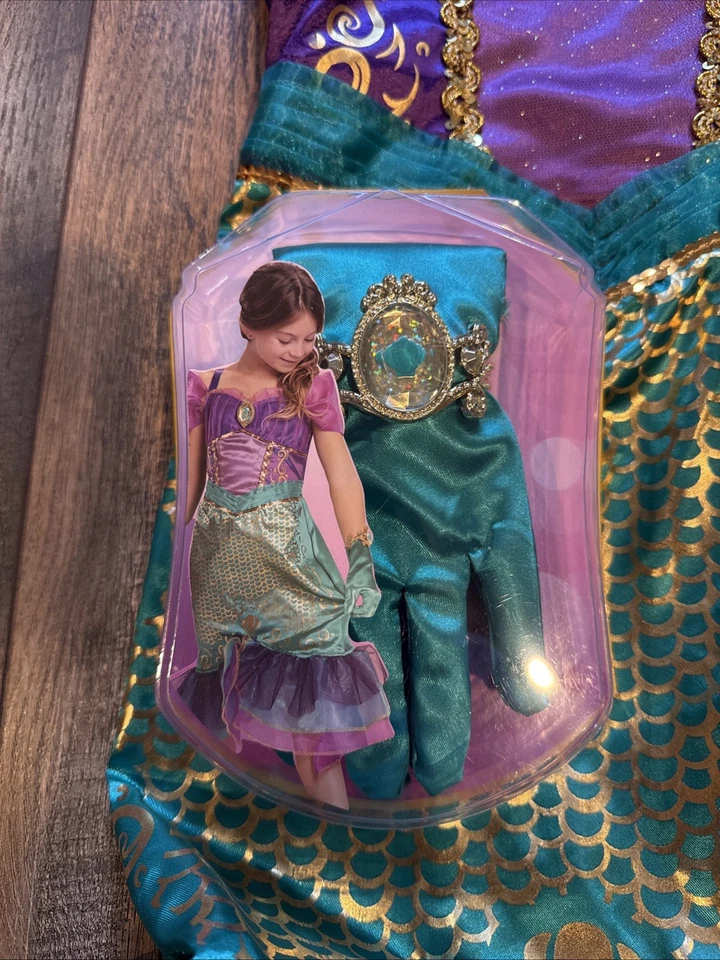 DISNEY PRINCESS ARIEL LITTLE MERMAID HALLOWEEN COSTUME DRESS UP Size 3+ - Image 2 of 4