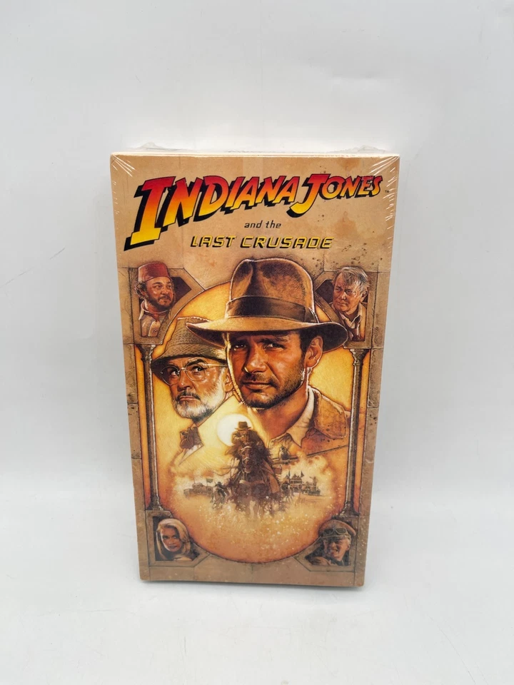 2 INDIANA JONES Movies on VHS TEMPLE OF DOOM & LAST CRUSADE Free Ship New Sealed - Image 3 of 4