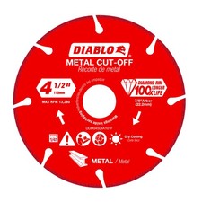 Diablo 4.5in. Metal Cutting Diamond Disc, Model#  DDD055DIA101F